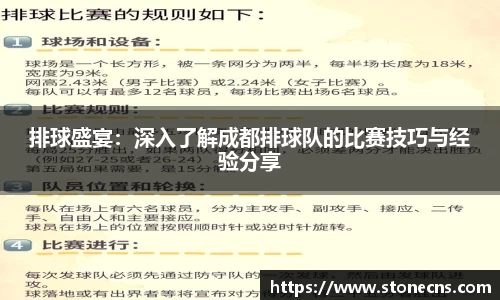 排球盛宴：深入了解成都排球队的比赛技巧与经验分享